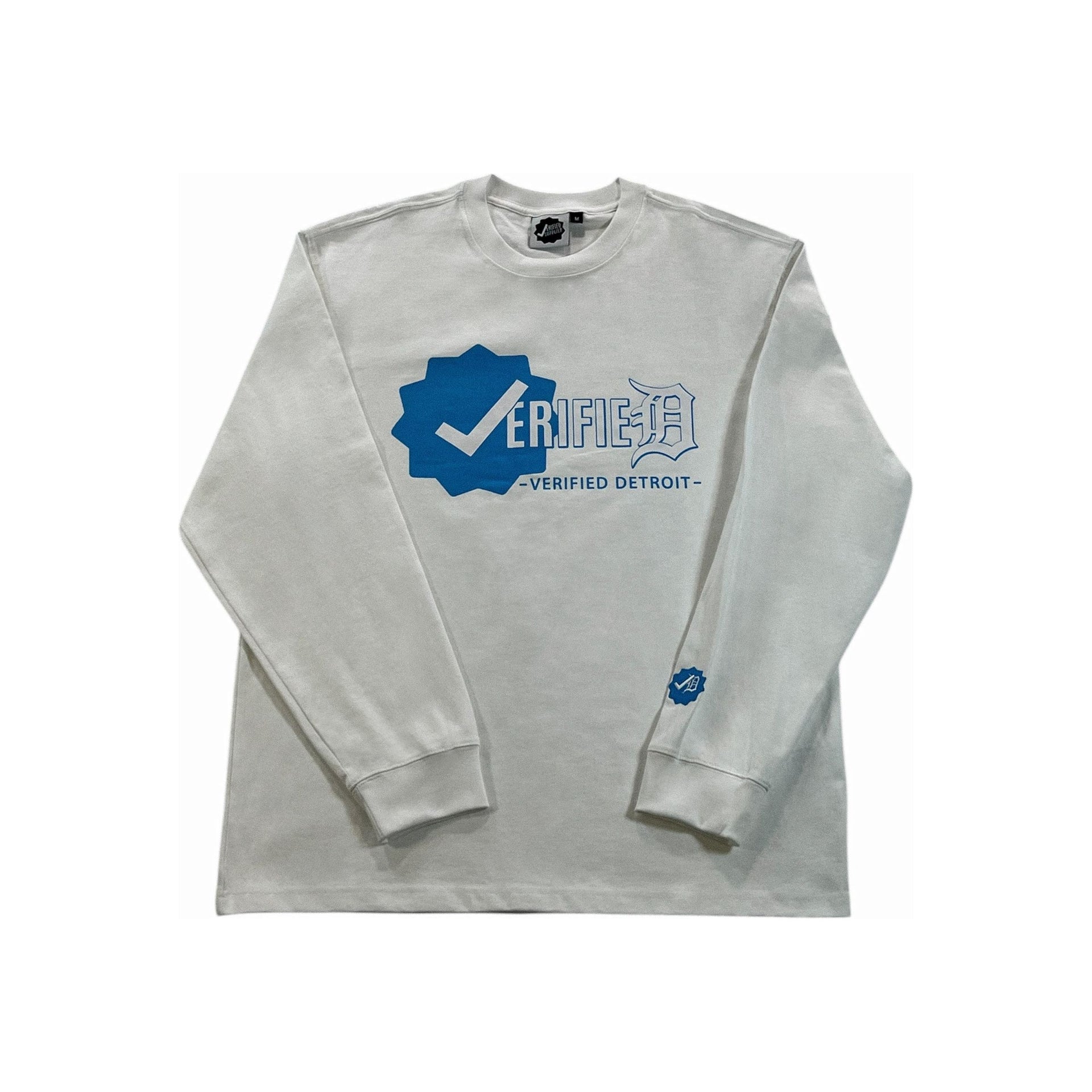 Dark Gray Verified Long Sleeve (White)