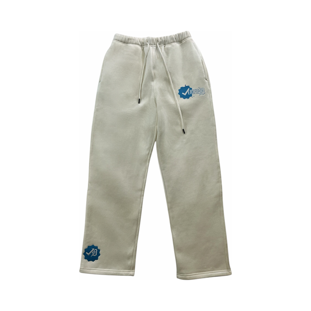 Dark Gray Verified Jogging Pant (White)